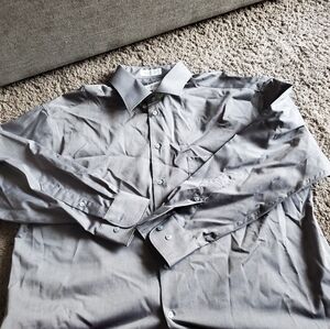 Claiborne Gray Men's Shirt 16 1/2 Collar